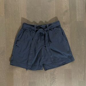 Polo Ralph Lauren navy shorts with tie belt